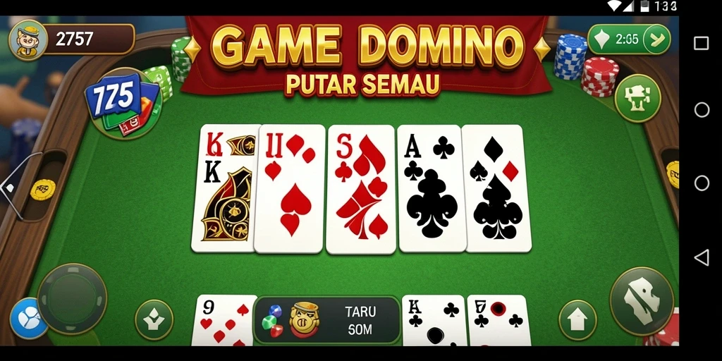 Screenshot gameplay Domino yang seru di 2757.