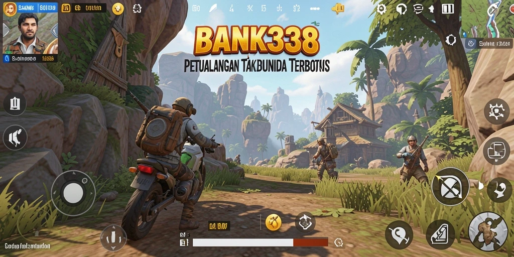 Screenshot BANK338 menampilkan kebebasan eksplorasi dunia terbuka.