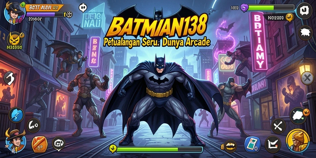 Screenshot utama menampilkan aksi seru dalam gameplay Arcade.