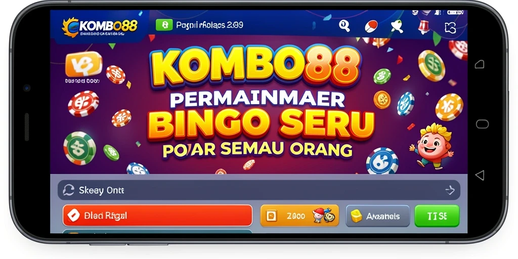 Tampilan gameplay Bingo seru di KOMBO88 dengan pemain yang aktif.
