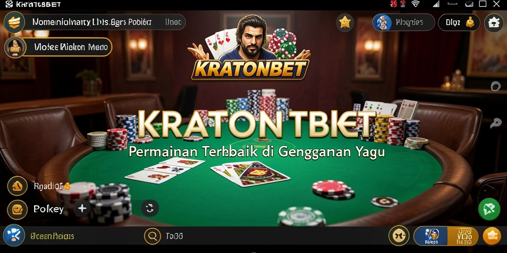 Screenshot KRATONBET menampilkan aksi seru permainan Poker.