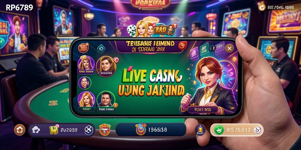 Screenshot gameplay seru di RP6789 dengan dealer langsung.