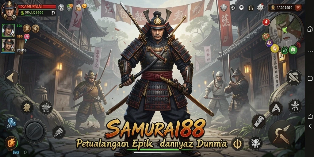 Tampilan gameplay aksi seru di SAMURAI88.