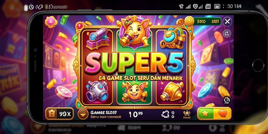 Tampilan gameplay mengesankan di SUPER5 dengan fitur slot yang menarik.