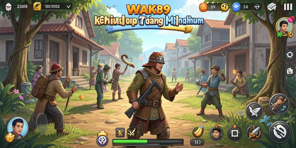 Tangkapan layar utama WAK89 menunjukkan momen gameplay simulasi yang seru.